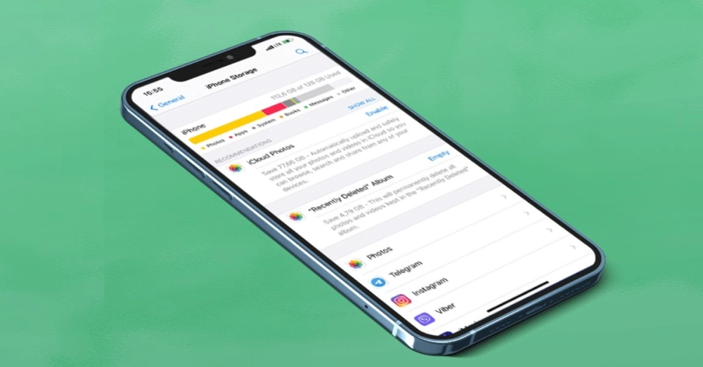 Sửa lỗi iPhone báo bộ nhớ đầy dù còn trống